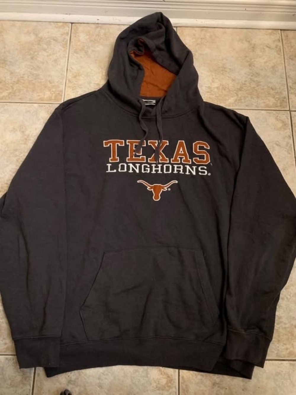 Stadium Athletics Black & Burnt Orange Texas Longhorns hoodie Sz xxl